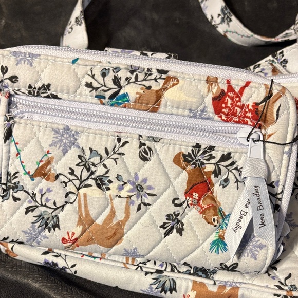 Vera Bradley Floral Quilted mistletoe Crossbody Bag Set - Picture 6 of 7